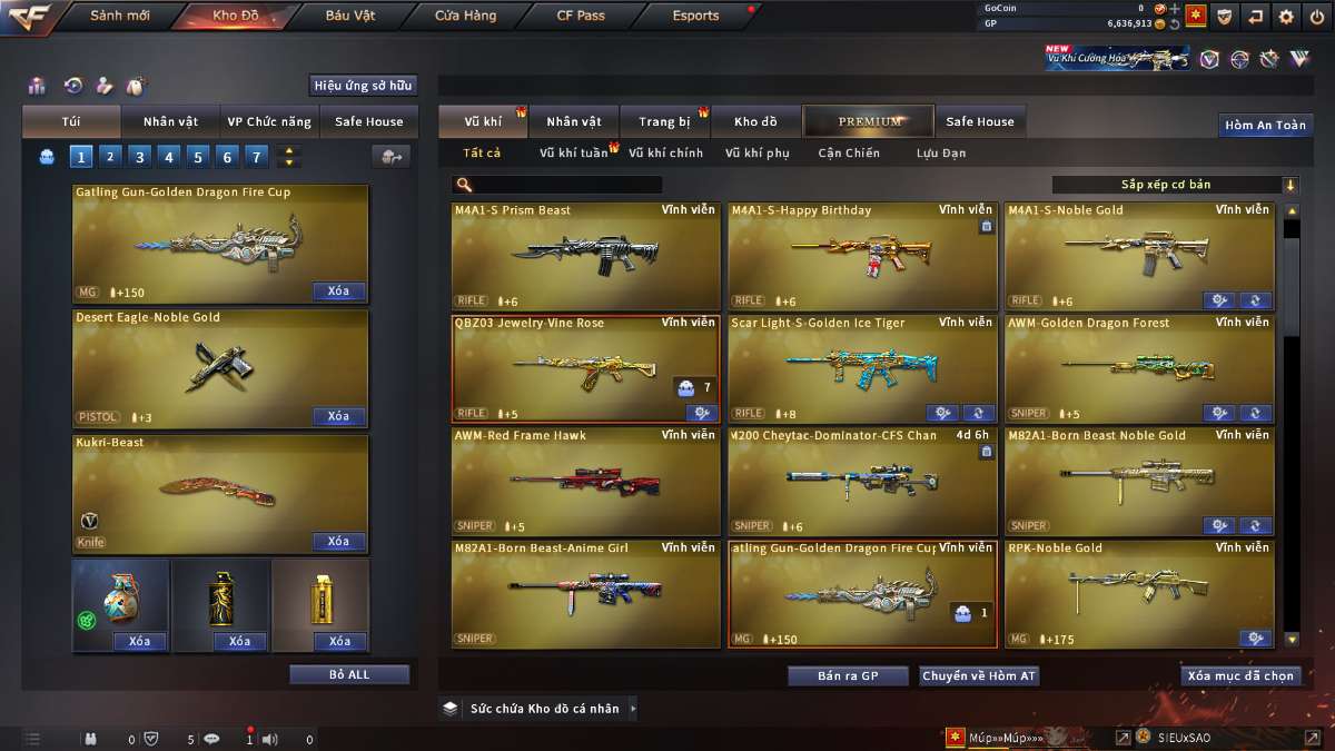 shop acc cf uy tin gia re